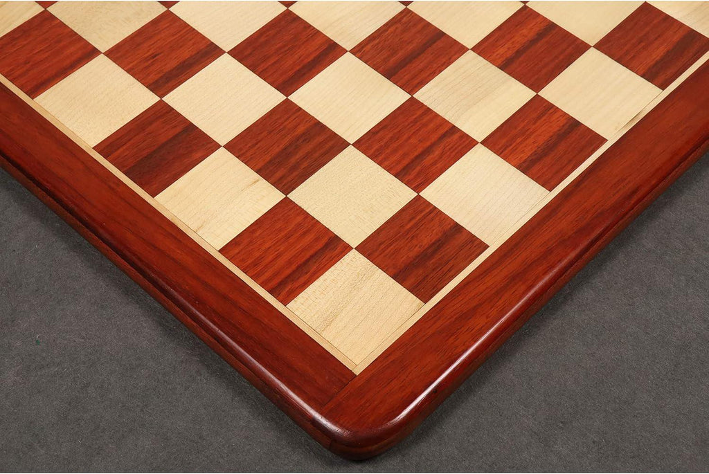 21" Bud Rosewood & Maple Wood Chess Board with 55 mm Wooden Square