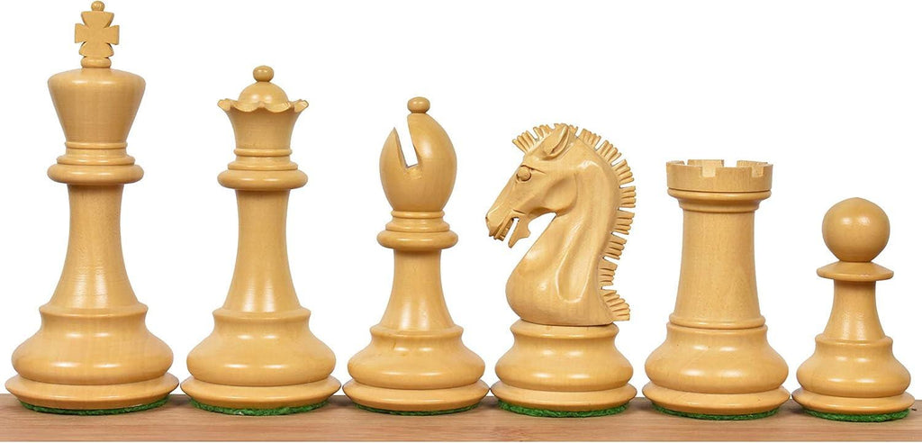 Craftsman Knight Staunton Chess Pieces Only Chess Set, Rosewood Wooden Chess Set, 3.9-in King, Double Weighted Chess Pieces (2.65 lbs)