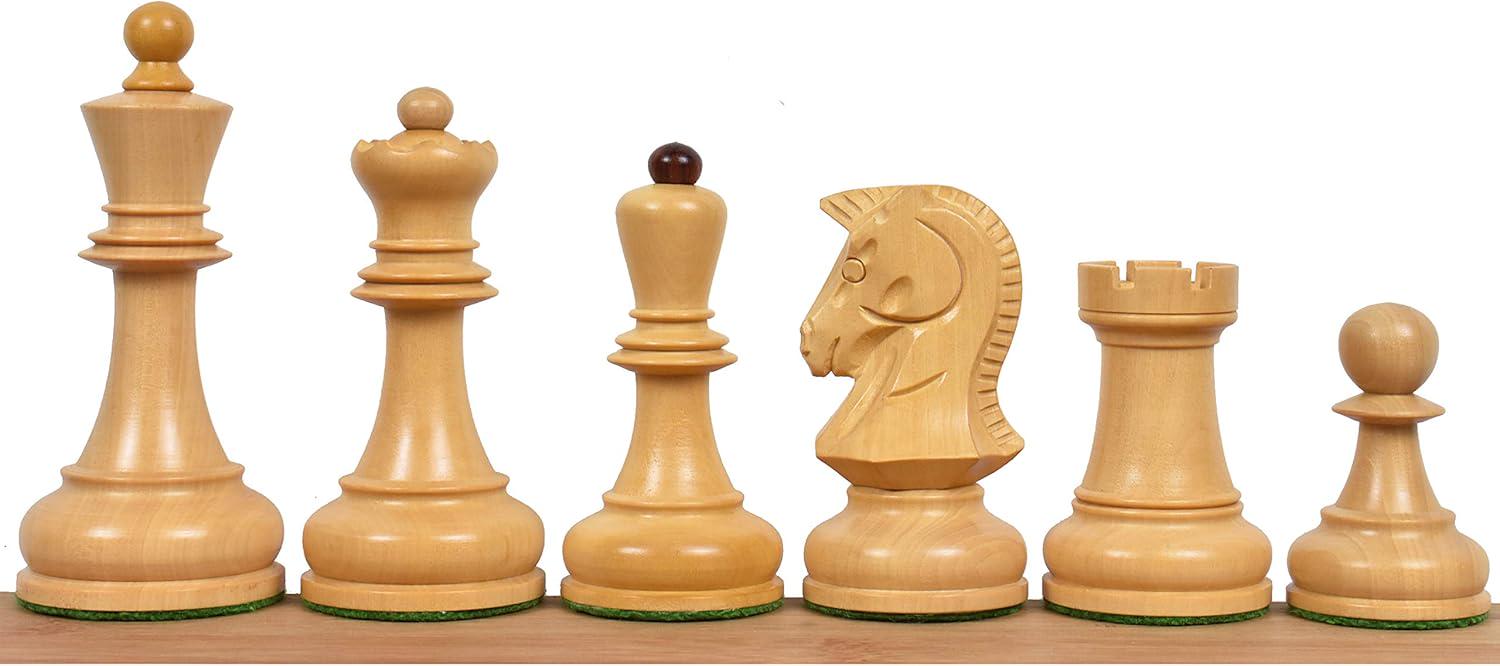 1970s' Dubrovnik Chess Pieces Only Set- Triple Weighted Rosewood - 3.8" King