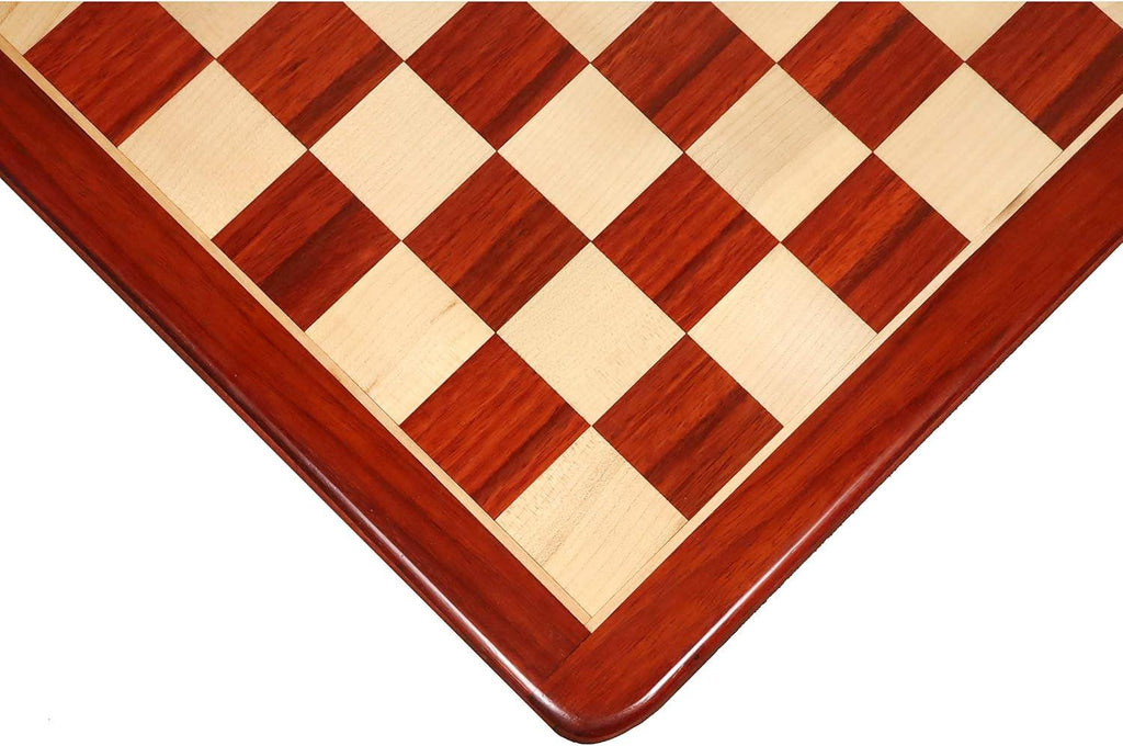 19" Bud Rosewood & Maple Wood Chess Board - 50 mm Square
