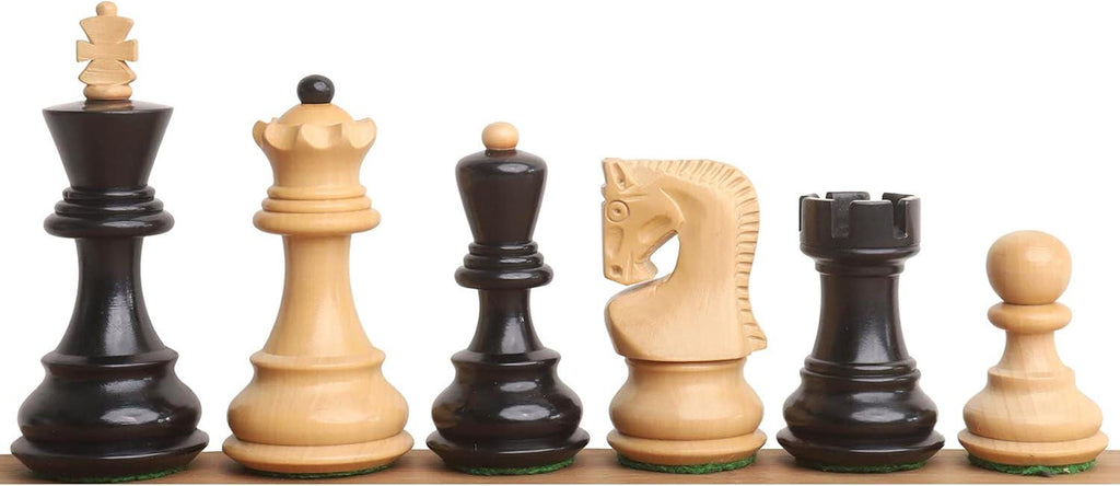 Handcrafted Russian Zagreb Chess Pieces – 2.6” Weighted Ebonised Boxwood Set | ChessCraftman