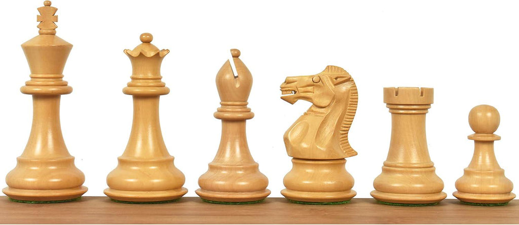 3.6" Professional Staunton Chess Pieces Only Set - Golden Rosewood - Weighted Chessmen