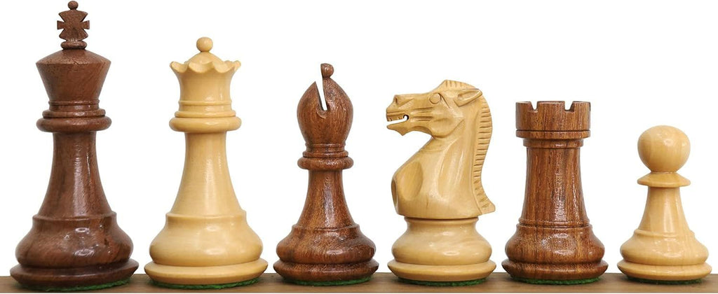 3" Professional Staunton Chess Pieces Only Set- Weighted Golden Rosewood