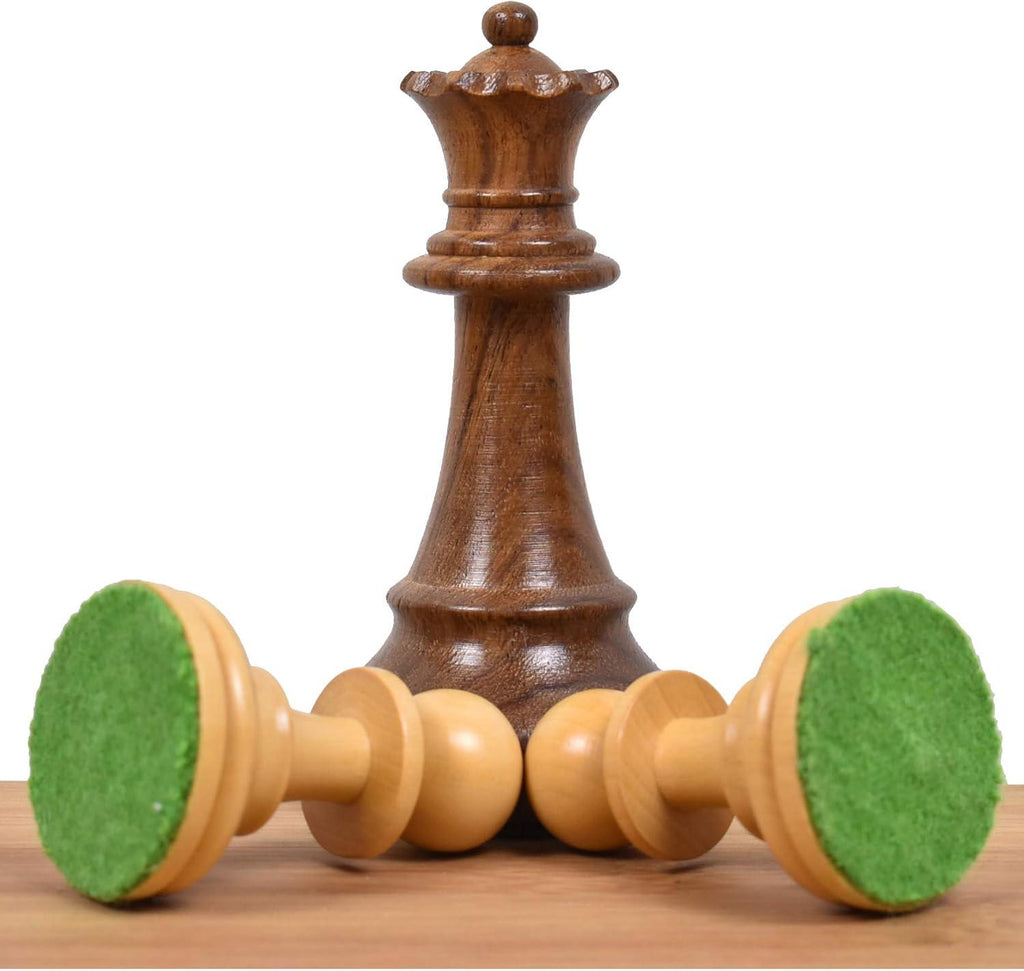 French Grandmaster's Staunton Chess Pieces Only Set- Golden Rosewood - 4.1" King