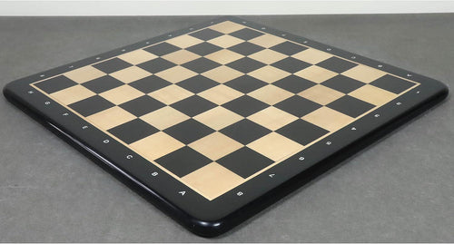 19" Ebony Wood & Maple Wood Chess Board - Square of 50 mm -Algebraic Notations