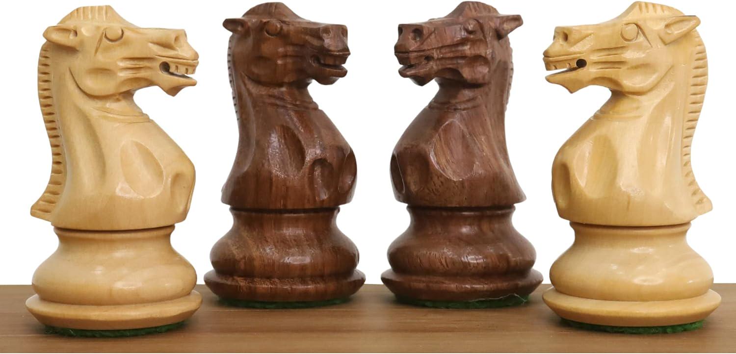 3" Professional Staunton Chess Pieces Only Set- Weighted Golden Rosewood