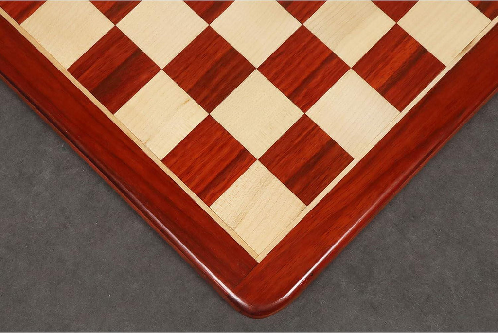 21" Bud Rosewood & Maple Wood Chess Board with 55 mm Wooden Square