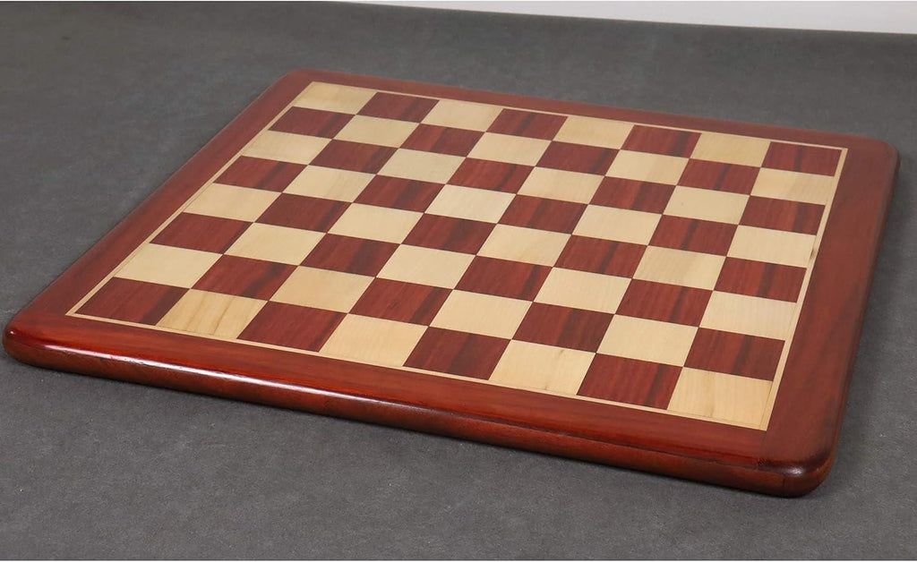 21" Bud Rosewood & Maple Wood Chess Board with 55 mm Wooden Square