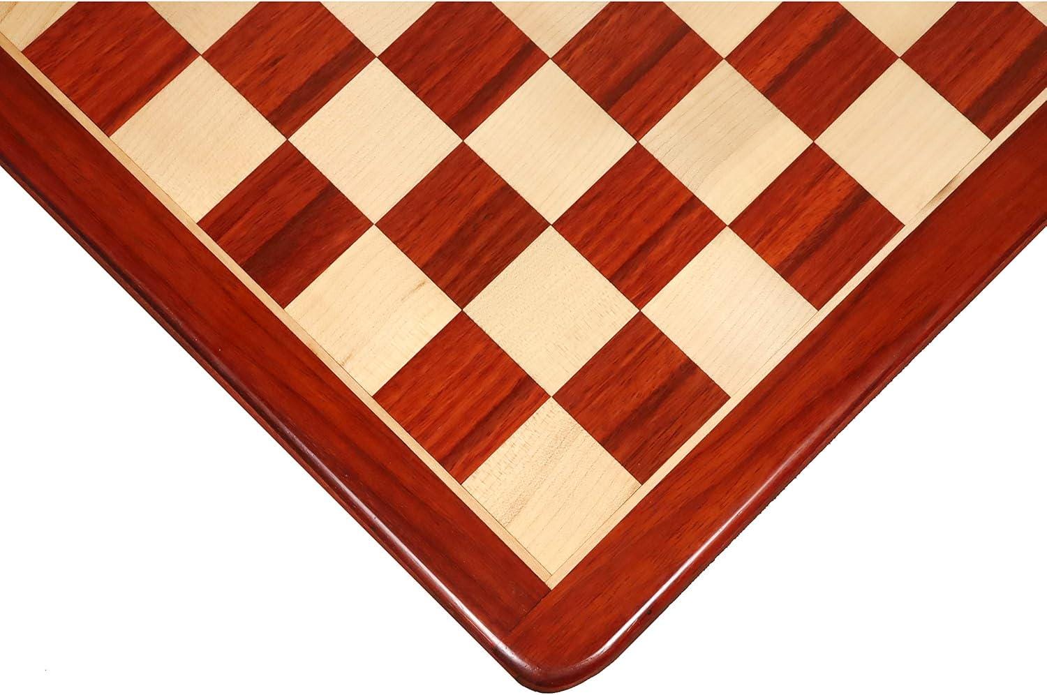 21" Bud Rosewood & Maple Wood Chess Board with 55 mm Wooden Square