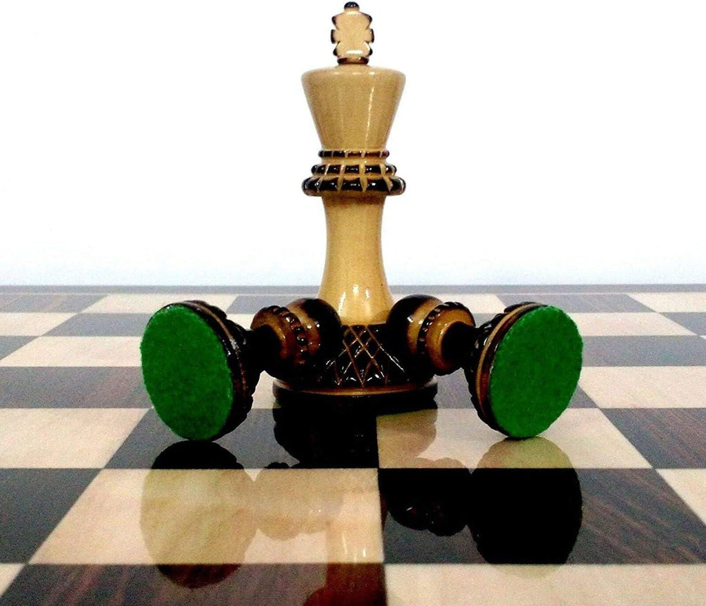 Parker Staunton Chess Pieces Only Chess Set, Boxwood Carved Wooden Chess Set, 3.9-in King, Gloss Chess Pieces (2.43 lbs)